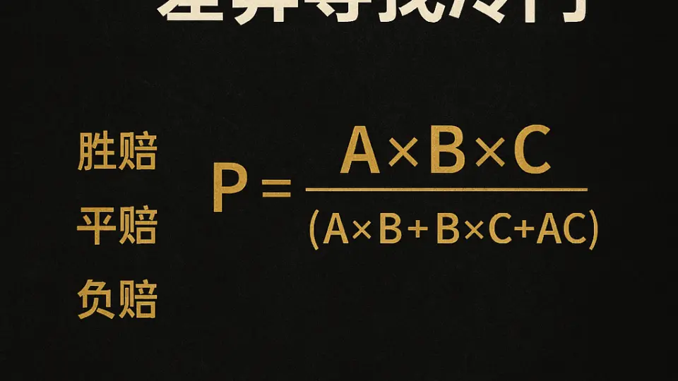 利用返还率差异寻找冷门:从公式到实战