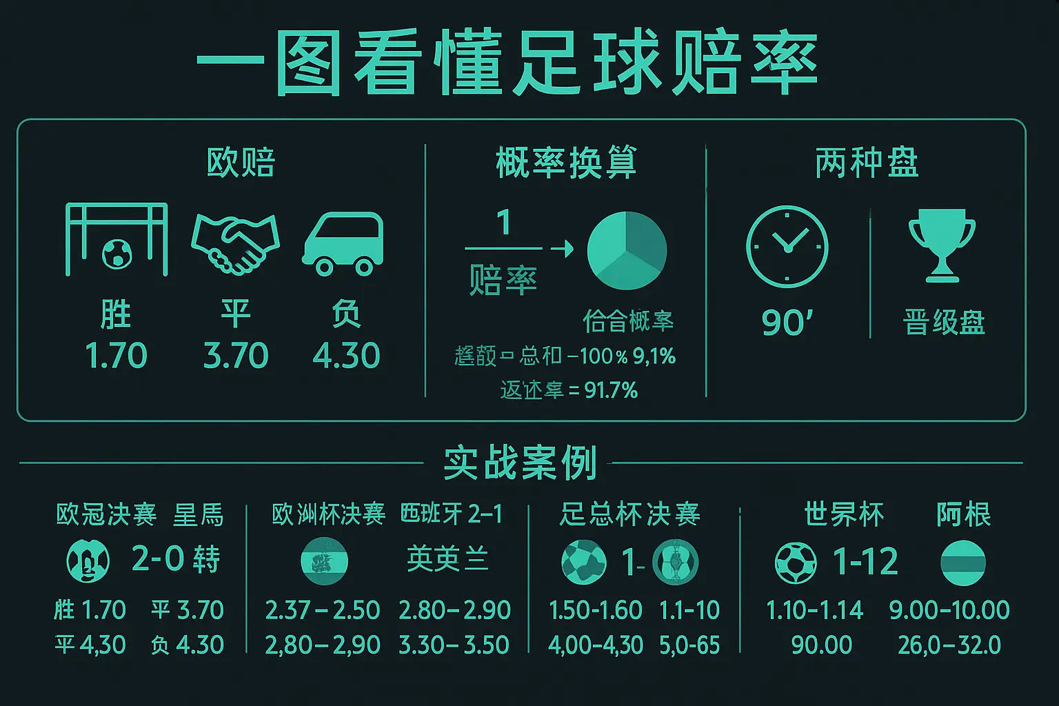 一文让你从此轻松看懂足球赔率