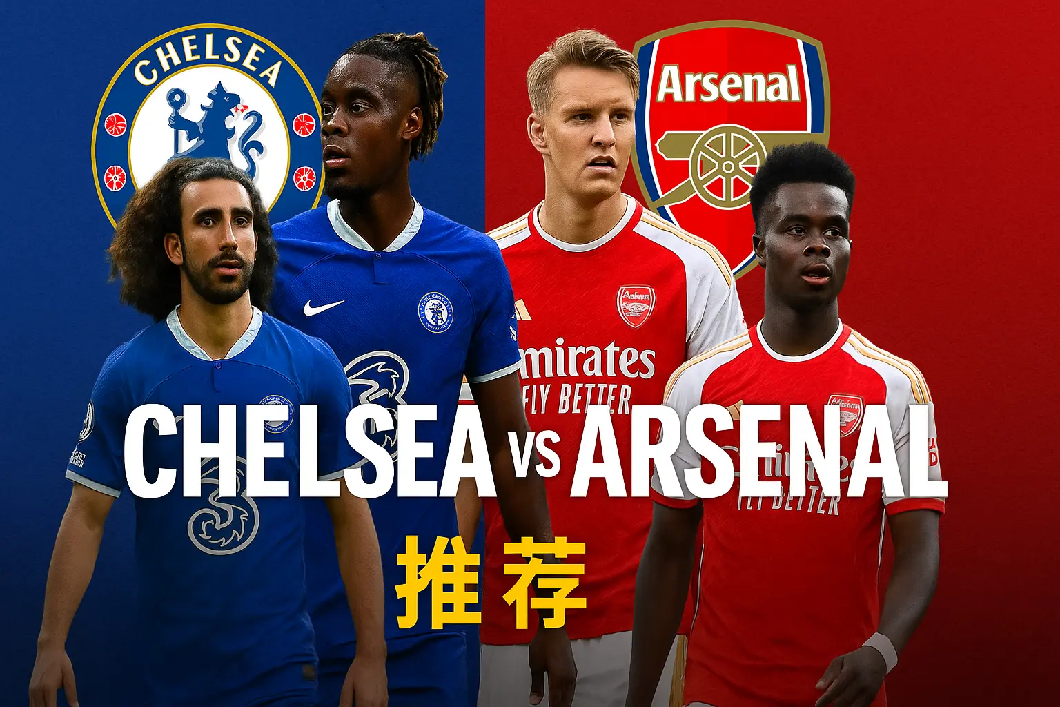 英超推荐 切尔西VS阿森纳 本场伦敦德比将直接影响争冠走势