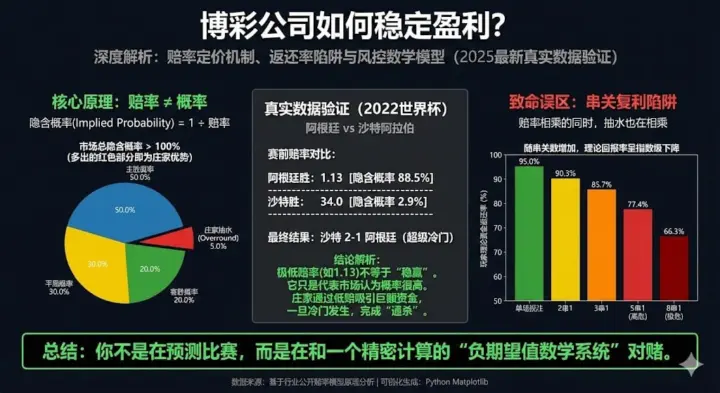 博彩公司如何稳定盈利？深度解析赔率定价机制、返还率陷阱与风控数学模型