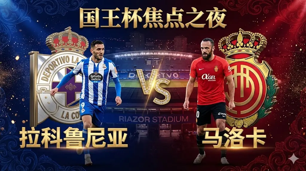 国王杯前瞻：拉科鲁尼亚VS马洛卡，联赛跨级对话，昔日豪门主场难言稳胜