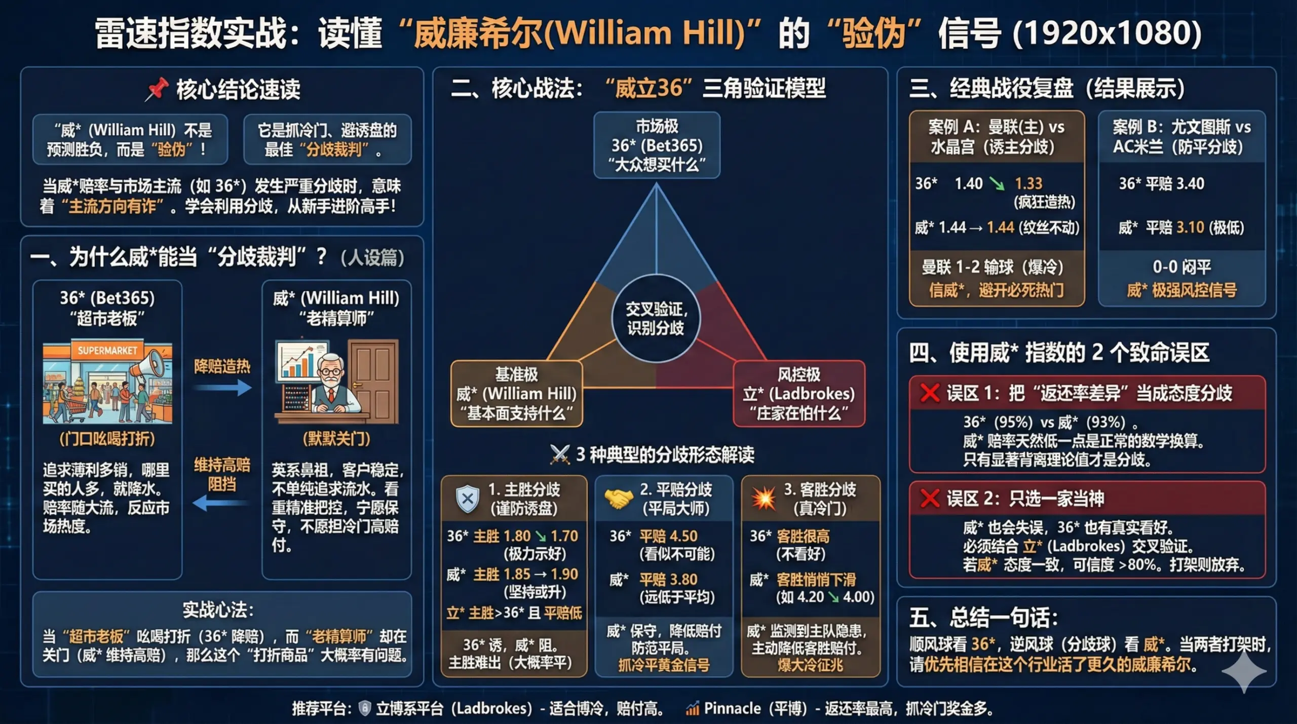 雷速 威* 的价值：欧赔分歧出现时，怎么用它抓冷门