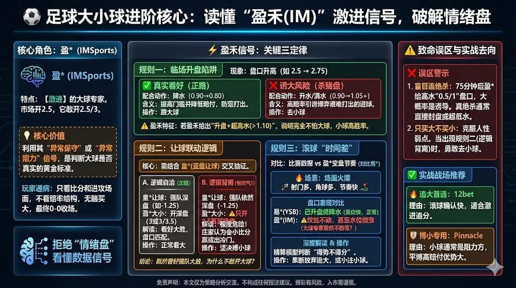 雷速 盈*：大小球方向判断的 3 个可执行规则