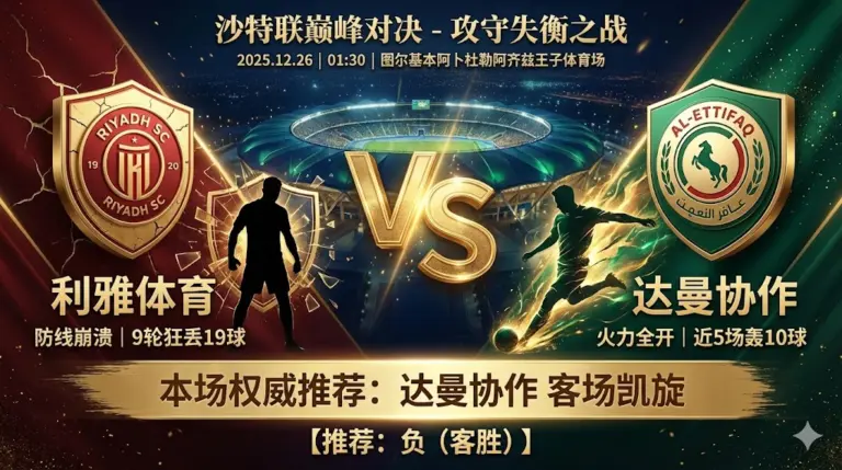 利雅体育 VS 达曼协作｜防线漏洞难补，达曼协作客场火力全开
