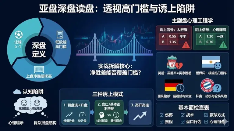 亚盘深盘怎么读：深盘诱上、升盘降水与高开高走的实战拆解