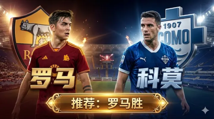 意甲联赛焦点前瞻：罗马VS科莫，红狼主场带伤出战黑马