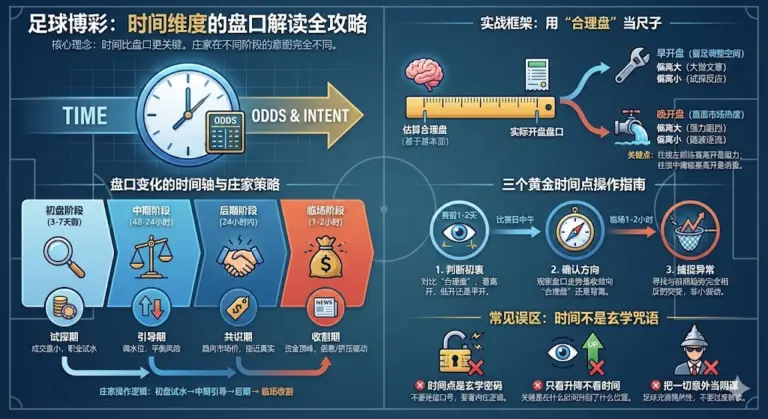足球博彩开盘时间全解析:如何用时间读懂盘口变化?