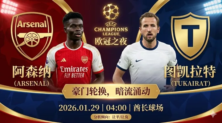 【欧冠分析】阿森纳 VS 图凯拉特｜榜首已定启用轮换，深盘之下防赢球输盘