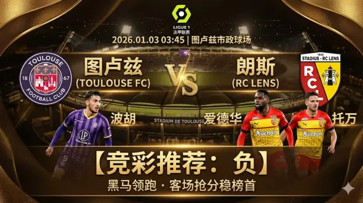 法甲分析 图卢兹VS朗斯 黑马领跑势头猛，客场抢分稳榜首