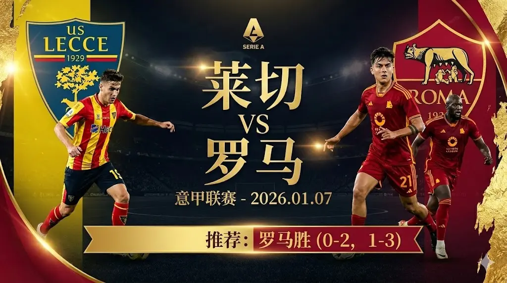 莱切 VS 罗马|红狼客场强势,实力碾压看好客胜