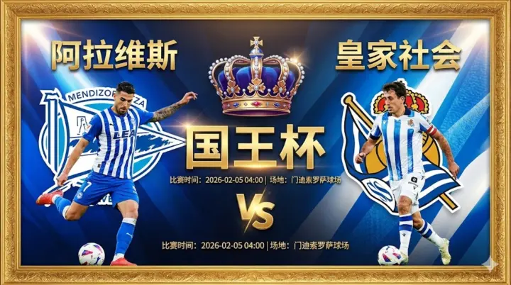 【国王杯分析】：阿拉维斯 VS 皇家社会｜主场龙难奈客场硬骨头，看好社会队不败