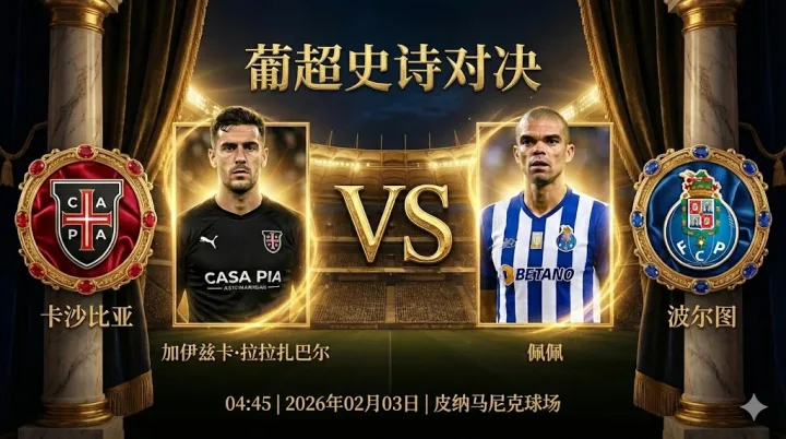 葡超分析：卡沙比亚 VS 波尔图｜“首尾大战”悬念小，波尔图客场穿盘在即