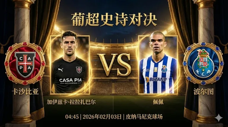 卡沙比亚 VS 波尔图｜“首尾大战”悬念小，波尔图客场穿盘在即
