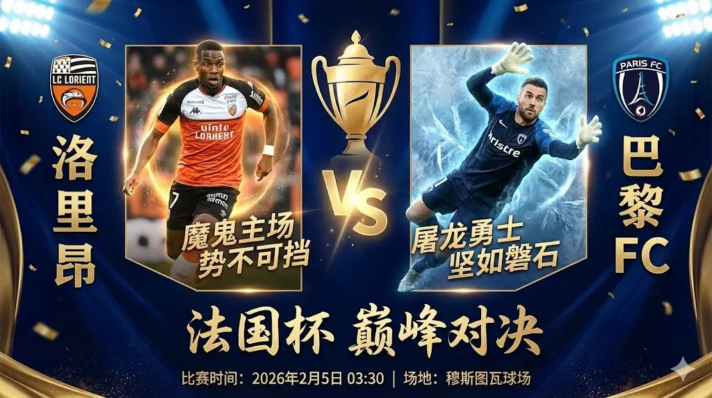 洛里昂 VS 巴黎FC|升班马内战,客队杯赛光环加持看好不败