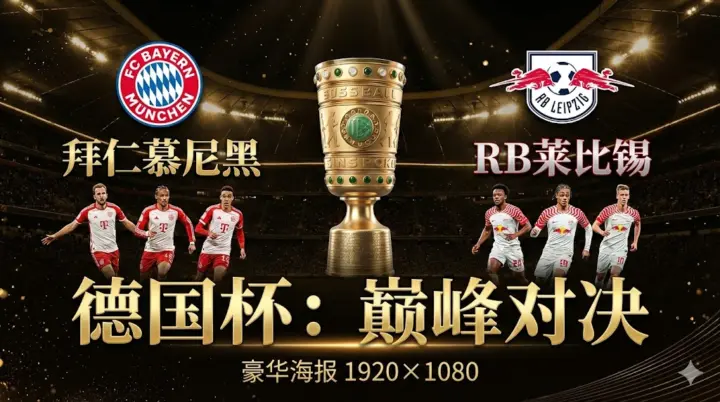 【德国杯分析】：拜仁慕尼黑 VS RB莱比锡｜主场火力全开，红牛防线难挡