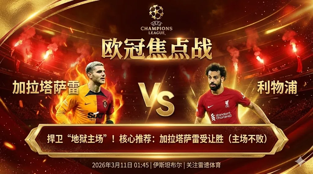【欧冠分析】加拉塔萨 VS 利物浦｜主场气势盛，土超豪门有望捍卫“地狱主场”