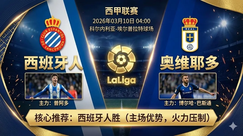 【西甲分析】：西班牙人 VS 奥维耶多｜双方防线互爆，主队“以攻代守”更可信