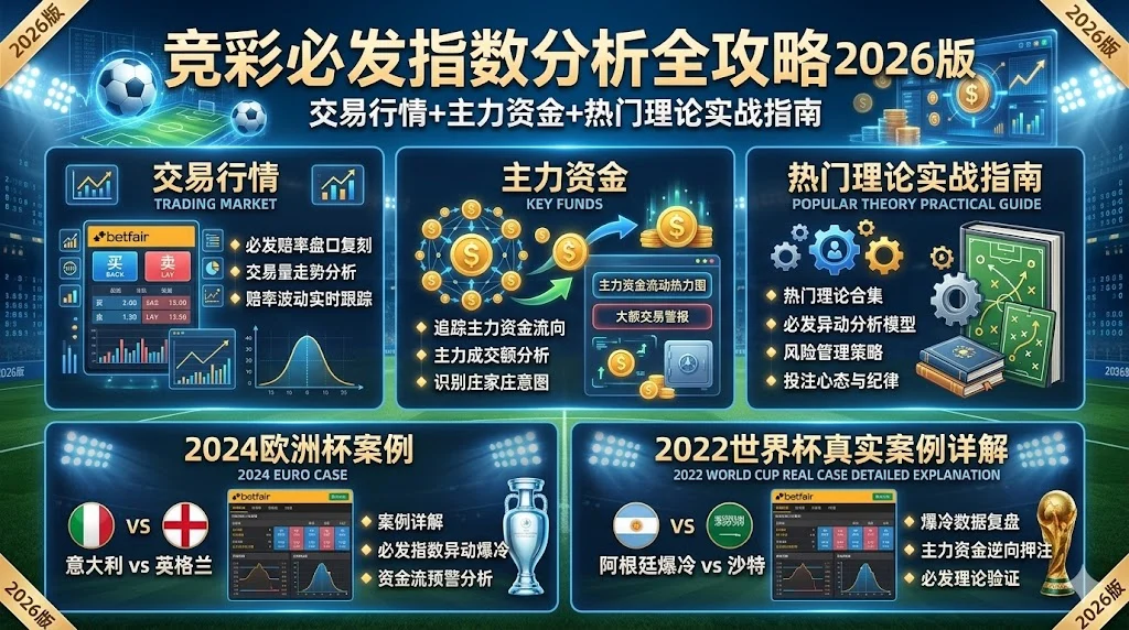 竞彩必发指数分析全攻略2026版:交易行情+主力资金+热门理论实战指南