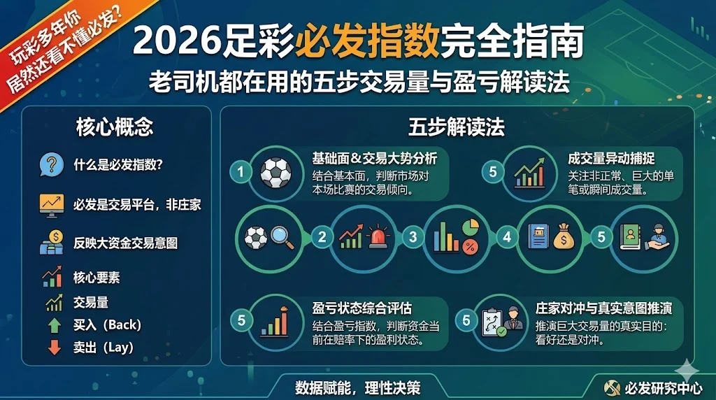 2026足彩必发指数完全指南：玩彩多年你居然还看不懂必发？老司机都在用的五步交易量与盈亏解读法