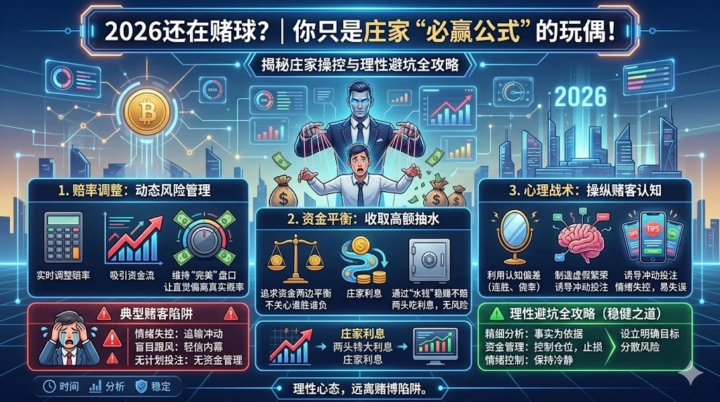 2026还在赌球？你只是庄家“必赢公式”的玩偶！揭秘赔率调整、资金平衡与理性避坑全攻略