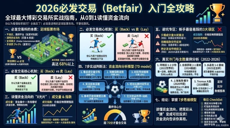 2026必发交易（Betfair）入门全攻略：全球最大博彩交易所实战指南，从0到1读懂资金流向