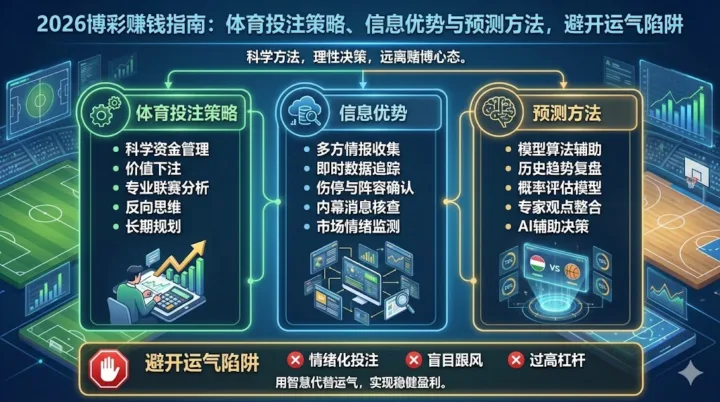 2026博彩赚钱指南：体育投注策略、信息优势与预测方法，避开运气陷阱