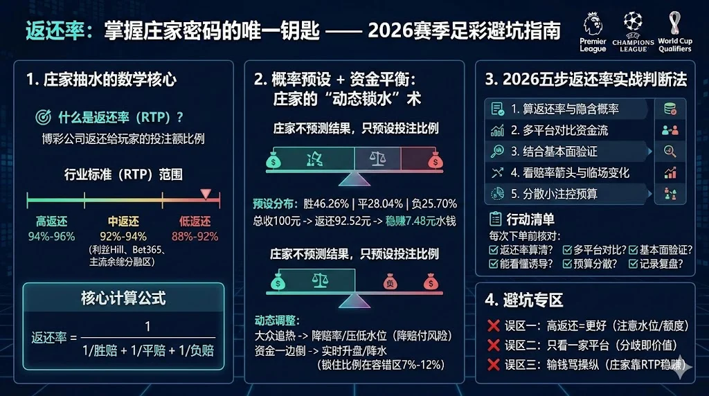 2026菠菜最强干货：返还率才是庄家最强武器！看懂赔率设置、资金平衡与诱盘，少踩坑多赢钱实战指南