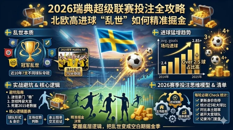 2026瑞典超级联赛投注全攻略：北欧高进球“乱世”如何精准掘金