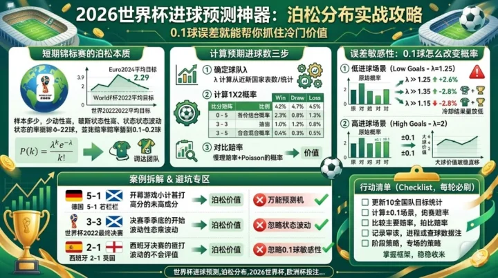 2026世界杯进球预测神器：泊松分布实战攻略，0.1球误差就能帮你抓住冷门价值