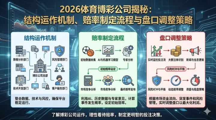 2026体育博彩公司揭秘：结构运作机制、赔率制定流程与盘口调整策略