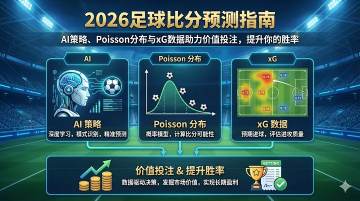 2026足球比分预测指南：AI策略、Poisson分布与xG数据助力价值投注，提升你的胜率
