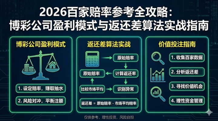 2026百家赔率参考全攻略 博彩公司盈利模式与返还差算法实战指南