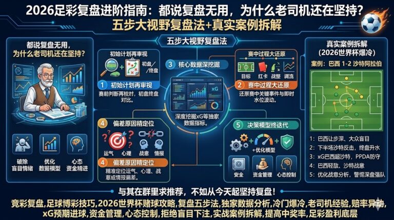 2026足彩复盘进阶指南：都说复盘无用，为什么老司机还在坚持？五步大视野复盘法+真实案例拆解