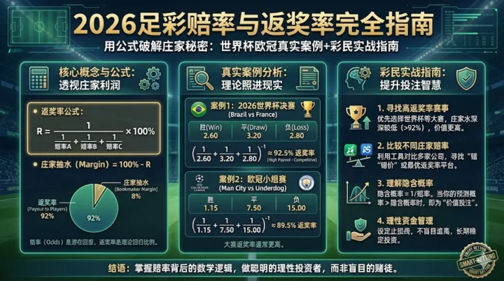 2026足彩赔率与返奖率完全指南：用公式破解庄家秘密