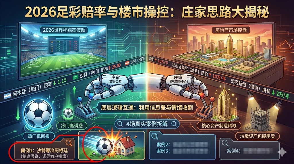 2026足彩赔率像卖房子一样被操控：庄家思路用房地产一对比就全懂了