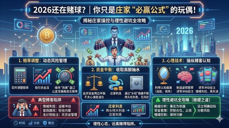 2026还在赌球？你只是庄家“必赢公式”的玩偶！揭秘赔率调整、资金平衡与理性避坑全攻略