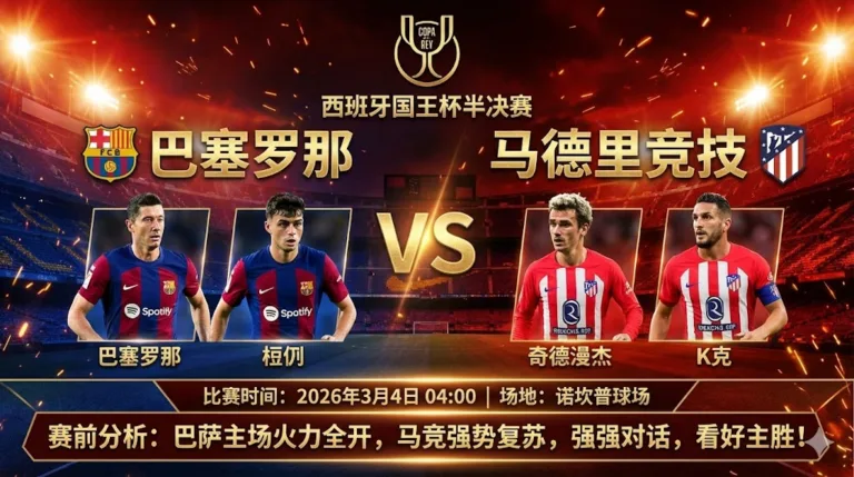 巴塞罗那 VS 马德里竞技｜主场火力全开，巴萨有望拿下强强对话