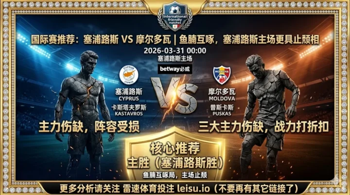 【国际赛推荐】：塞浦路斯VS摩尔多瓦｜鱼腩互啄，塞浦路斯主场更具止颓相