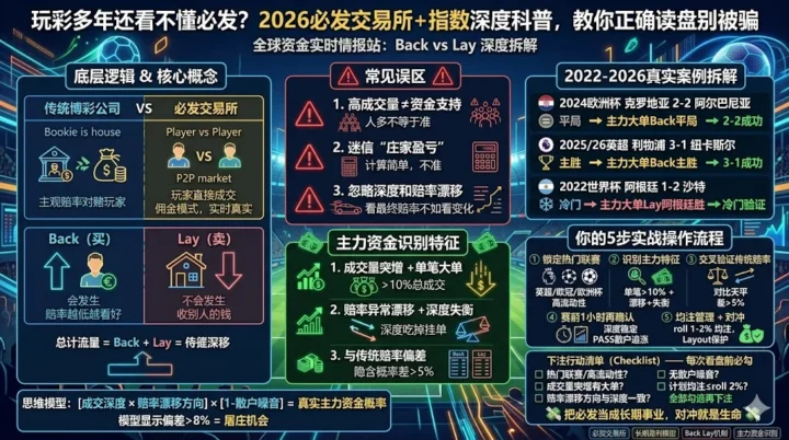 玩彩多年还看不懂必发？2026必发交易所+指数深度科普，教你正确读盘别被骗