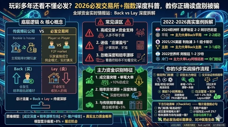 玩彩多年还看不懂必发？2026必发交易所+指数深度科普，教你正确读盘别被骗