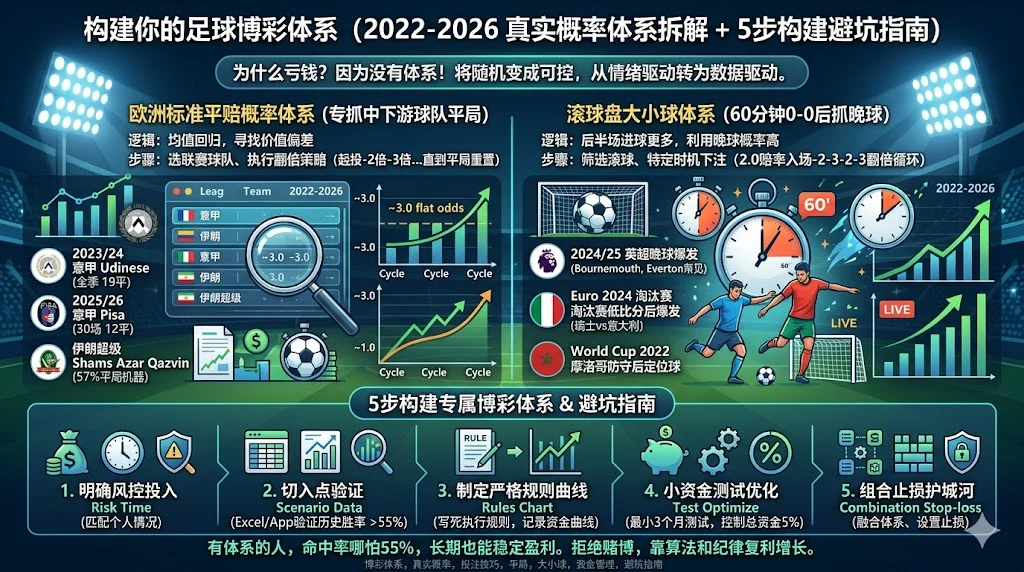 为什么大多数彩民一直亏钱？因为没有自己的足球博彩体系