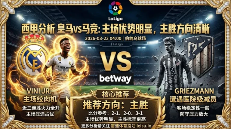 西甲分析 皇马VS马竞：主场优势明显，主胜方向清晰