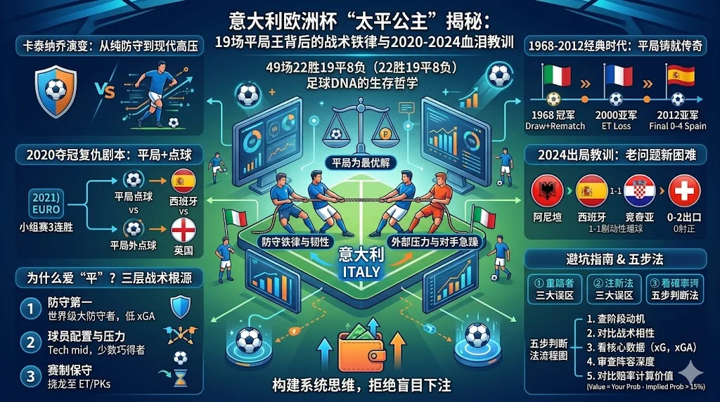 意大利欧洲杯“太平公主”揭秘：19场平局王背后的战术铁律与2020-2024血泪教训