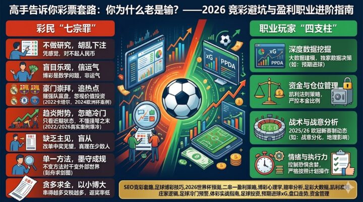 从收割到收割：2026年竞彩盈利底层逻辑与“职业玩家”进阶实操指南