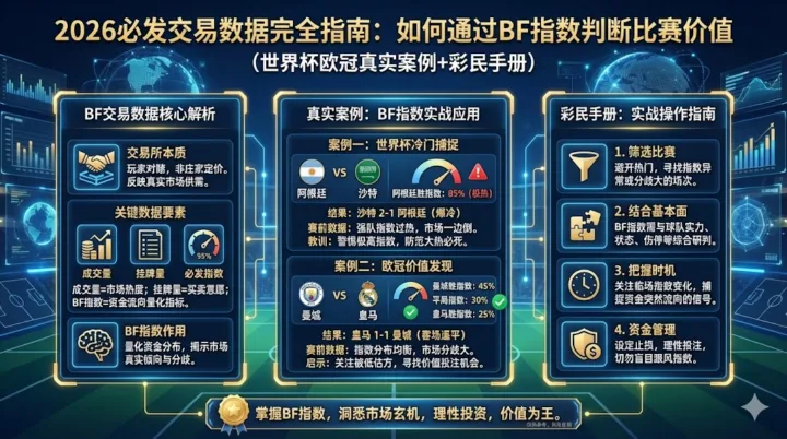2026必发交易数据完全指南：如何通过BF指数判断比赛价值