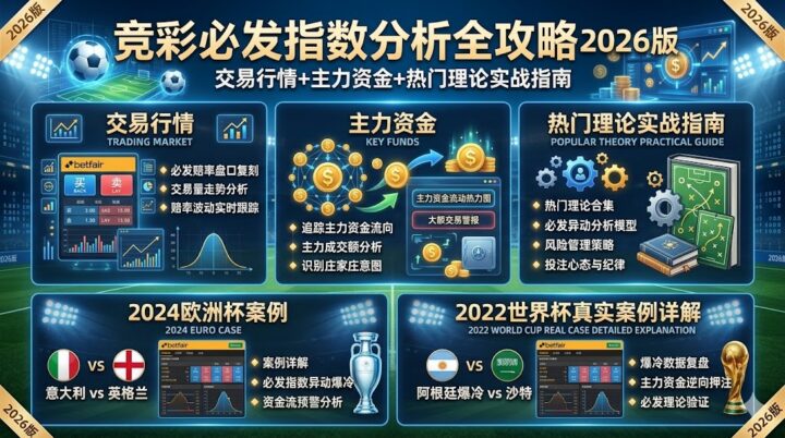 竞彩必发指数分析全攻略2026版：交易行情+主力资金+热门理论实战指南