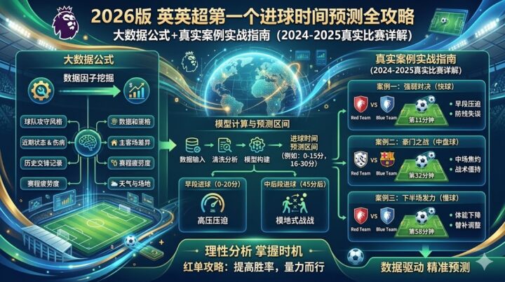 英超第一个进球时间预测全攻略2026版：大数据公式+真实案例实战指南