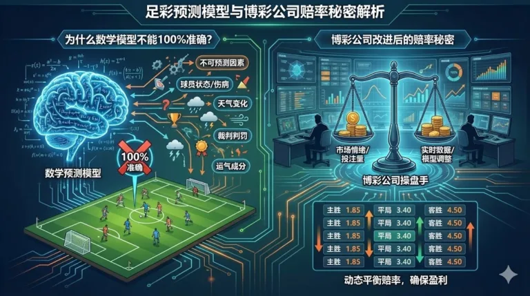 足彩预测模型 为什么数学模型还是不能100%准确 博彩公司改进后的赔率秘密