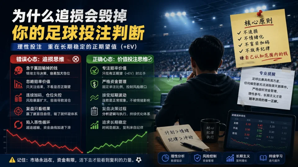 为什么追损会毁掉足球投注判断