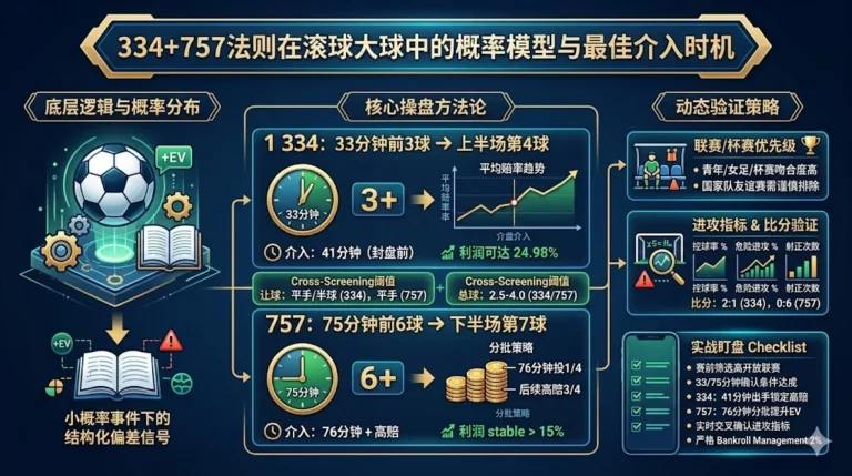 334+757法则在滚球大球中的概率模型与最佳介入时机